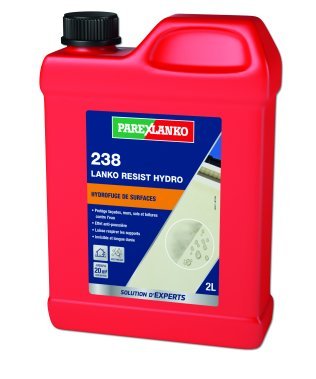 Hydrofuge de surface, imperméabilise les sols, façades et toitures LANKO RESIST HYDRO 238 bidon de 2L