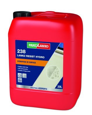 Hydrofuge de surface, imperméabilise les sols, façades et toitures HYDRORESIST 238 bidon de 20L