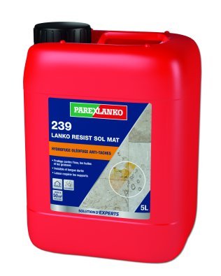 Agent hydro-oléofuge assurant une protection des sols intérieurs et extérieurs SOLRESIST 239 bidon de 5L