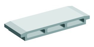 Entrevous béton pour poutrelle treillis CE NF 8X24X57CM