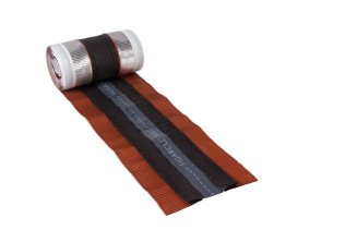 Closoir souple FIGAROLL PLUS 28/32 cm pour faîtage - arêtier rouge rouleau de 5ML