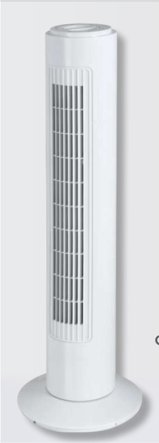 Ventilateur colonne mécanique 50W h.74 cm