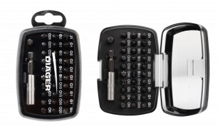 Coffret de vissage avec 31 embouts de 25mm + 1 porte embout