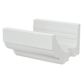 CORNICHE DOUCINE BLANC CASSÉ 35,5x33x20